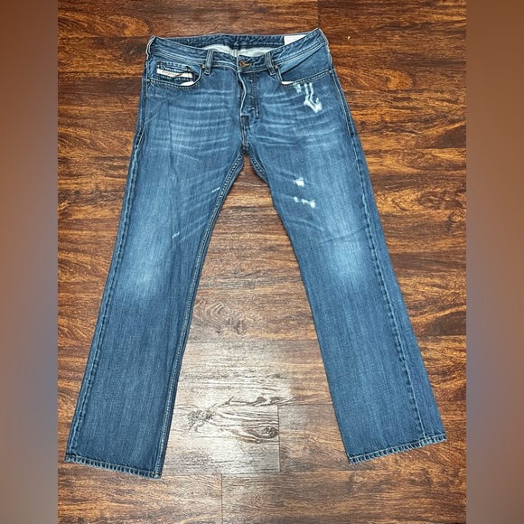 Diesel Industry Other - Diesel Men's 32x32 Zatiny Blue Button Fly Straight Leg Denim Jeans